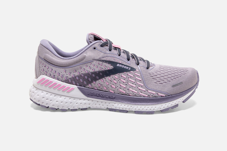 Womens Brooks Adrenaline GTS 21 Walking Shoes Iris/Lilac Scachet/Ombre Blue | Shoes 2457-GPYRU